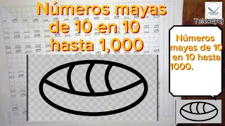 Números mayas de 10 en 10 hasta 1000