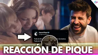 Piqué se burla de Shakira y sus hijos por su cancion Acróstico. Esta fue la reacción de Piqué.