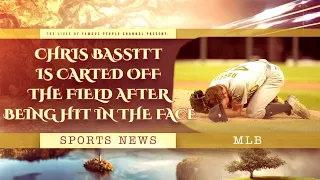 Chris Bassitt Is Carted Off The Field After Being Hit In The Face - Chris Bassitt Injury Video