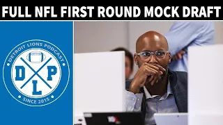 Consensus First Round NFL Mock Draft | Detroit Lions Podcast