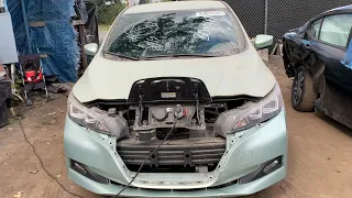 Целенький новенький Nissan Leaf в Россию с аукциона Copart из San Jose