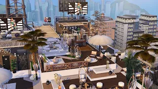 Rooftop Bar • The Sims 4 • No CC | Speed Build