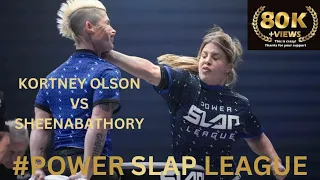 POWER SLAP LEAGUE  KORTNEY OLSON VS SHEENA BATHORY LIGHTWEIGHT KNOCKOUT #trending #viral #shorts