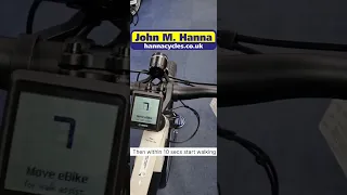 How to use walk assist on the Bosch smart system with Intuvia 100 display and LED remote #ebike