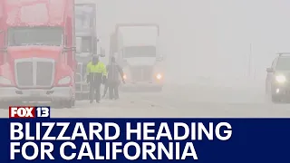 Blizzard conditions expected in California