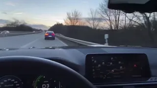 Alpina XD4 vs. Bmw X6 50d Autobahn Race