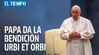 Papa Francisco envió la bendición "Urbi et Orbi" por la pandemia | El Tiempo