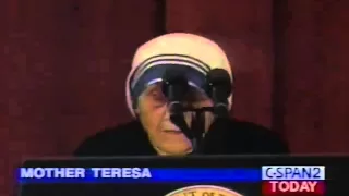 Mother Teresa @ National Prayer Breakfast