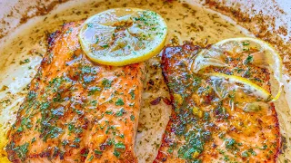 SALMÓN AL LIMÓN Y MANTEQUILLA 🔥 Nutritiva y Fácil de Preparar!