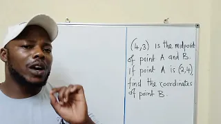 Given the midpoint and coordinates of point A, to find the coordinates of point B