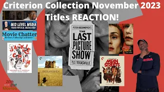 Criterion Collection November 2023 Titles REACTION!