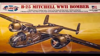 Atlantis B-25 Mitchell WWII 1:64 - 2019 Plastic Model Kit