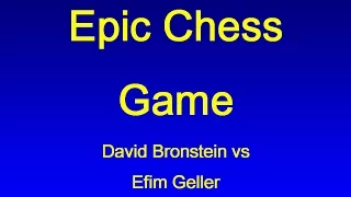 David Bronstein vs Efim Geller - USSR 1961