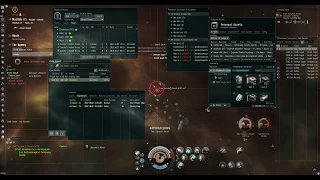 EVE-online True Power Shipyards. Combat Sansha Nation expedition on Stratios | 2nd location