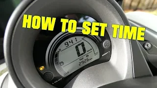 Yamaha NMAX - How to set clock