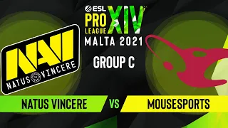 CS:GO - Natus Vincere vs. mousesports [Ancient] Map 1 - ESL Pro League Season 14 - Group C