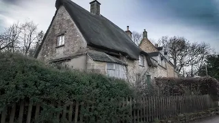 A Tranquil Early Morning Walk in a Serene Cotswold Village.