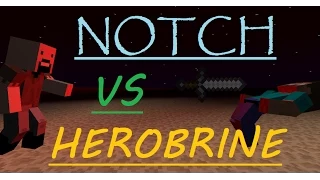 Notch vs Herobrine! (Minecraft Animation)