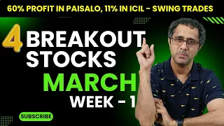 Breakout Stock | Weekly Swing Trades| 60% Return in Paisalo | Learn Swing Stock Selection - 11