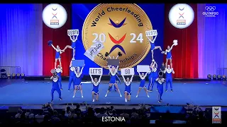 TEAM ESTONIA | Level 5 Coed Team Senior Semi 📣🌟💜🌟 2024 ICU World Cheerleading Championships 🔥🔥