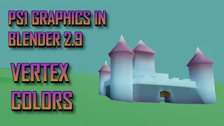 How to make PS1-Esque graphics with Blender 2.9 (Vertex Coloring)
