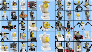 All LEGO SKIBIDI TOILETS creatures (MEGA Tutorial)