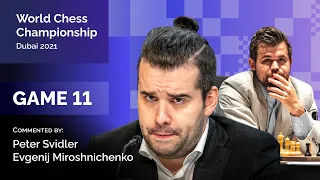 Carlsen - Nepomniachtchi | Game 11 | Svidler, Miroschnichenko | World Chess Championship