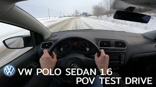 Volkswagen Polo Sedan 1.6L POV Test Drive