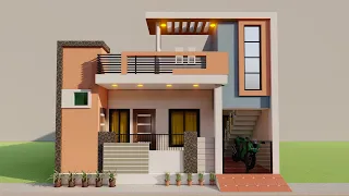 Small house elevation,3D 25 by 45 makan ka naksha,25x45 ghar ka naksha,3D house plan,25*45 house map