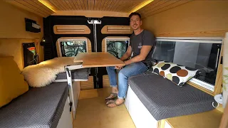 4.99m motorhome XL bathroom and shower! Young Berliner builds unique motorhomes also DIY