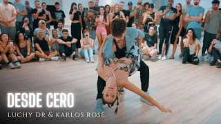 LUIS Y ANDREA bachata ┃ Desde cero 🎤 Karlos Rosé X Luchy DR 📍BCN Dance Life 2023