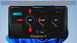 Comment gérer la vitesse des ventilateurs - Acer Orion Predator 3000 - FAN Speed Control