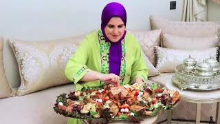 واخيرا جلست في داري ودرت لحبابي عراضة دالنفس🥰دجاج معمر ومحمر ومرافقات خطيييرة بالزاف 💪👌/سيكار.....