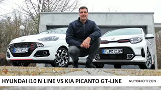 Hyundai i10 N Line vs. Kia Picanto GT-Line 2021: Kleinwagen im Vergleich, Test, Review