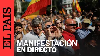 DIRECTO | Manifestación de Sociedad Civil Catalana en Barcelona contra la amnistía | EL PAÍS