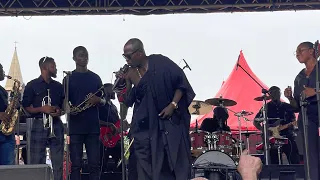 Amakye Dede, Lee Doodu, Besa Simons  Musicians arrive at King Of Borga Highlife George Darko's 40day