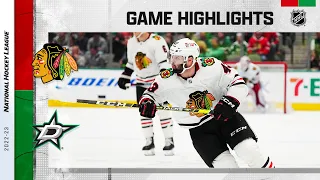 Blackhawks @ Stars 2/22 | NHL Highlights 2023