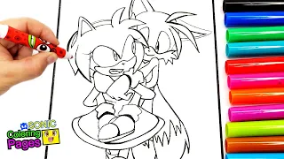 Sonic Prime Amy Rose and Tails - Coloring Pages NEW Sonic BOOM  Tobu - Candyland [NCS Release]