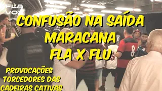 PROVOCAÇÕES E CONFUSÃO ENTRE TORCEDORES FLAMENGO X FLUMINENSE