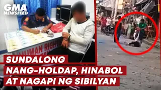 Sundalong nang-holdap, hinabol at nagapi ng sibilyan | GMA News Feed