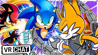 Sonic & Shadow Meet Tails Nine! (VR Chat)