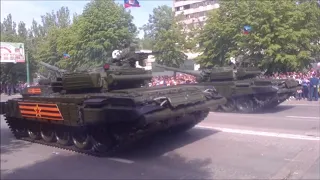 Военный парад в честь Дня Победы в Луганске 2018г