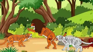 Tigon vs Tiger and White Tiger, Hunters - DC2 Animation