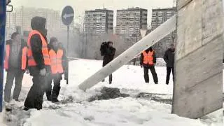 Демонтаж незаконной рекламной конструкции