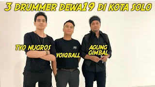 DEWA19 Pakai 3 drummer Yoiqball, Tyo Nugros & Agung Gimbal satu panggung