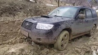 Subaru Forester 2.5 XT 4EAT 2006 Deep Mud Offroad with Winter Tires