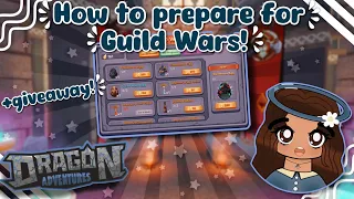How to Prepare For GUILD WARS! *+Giveaway!* (Dragon Adventures,Roblox!)