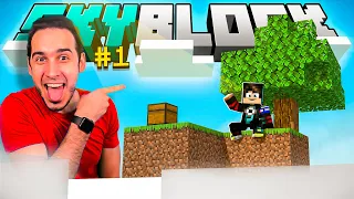 SOBREVIVE EN ESTA ISLA FLOTANTE !! Nueva Serie de Minecraft | SkyBlock #1 | HaroldArtistPlay