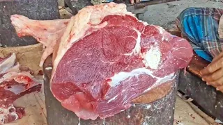 Amazing Biggest Meat Market in Bangladesh Most Delicious Cow Meat Cutting Skills How to Entire a Cow