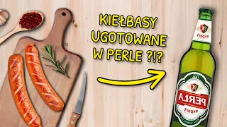 KIEŁBASA gotowana w ALKOHOLU! KADARKA + PIWO PERŁA *ten smak Was zaskoczy!*